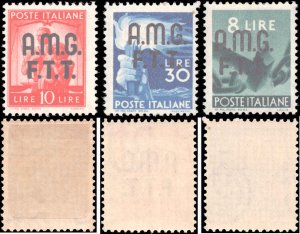 Italy - Trieste #15-17, Complete Set(3), 1948, Hinged