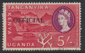 Kenya Tanganyika Uganda KUT OFFICIAL SG O20 SC # O20 Used Plants see scans