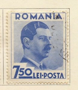 Romania 1934-35 King Charles II Early Issue Fine Used 7.50l. NW-101496