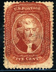 U.S. #30 Used Light cancel