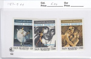 San Marino 1187-9 Ballet mnh