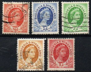 Rhodesia & Nyasaland Sc #141-144 Used