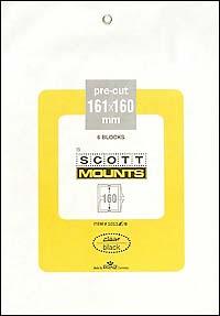 Scott Mounts Black, 161/160 mm (pkg 6) (01011B)