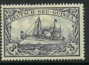 1900-01 3M NEW GUINEA, GERMAN COLONIES, KAISER’S YACHT, GERMANY (MI. 18) 