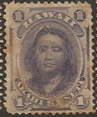 U.S. Scott #30 Hawaii Stamp - Used Single