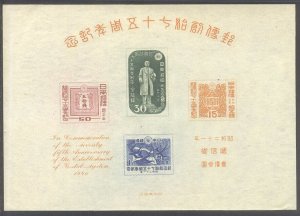 JAPAN #378a Unused - 1946 Postal Service Sheet