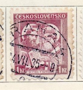Czechoslovakia 1935 Early Issue Fine Used 1k. 086449
