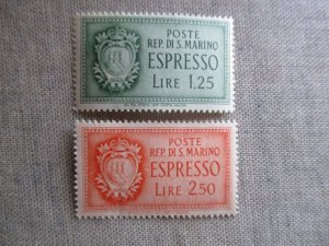 San Marino, Scott# E8-E9, MNH