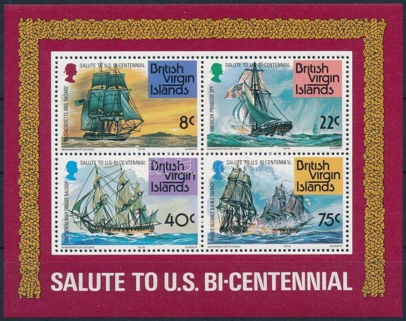 Virgin Islands stamp Ship block MNH 1976 Mi 7 Ships WS224220