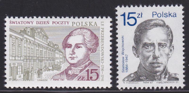 Poland # 2830-2831, Commemoratives, NH, Half Cat