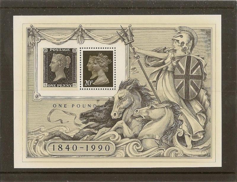 GB 1990 Penny Black Mini Sheet MS1501 MNH