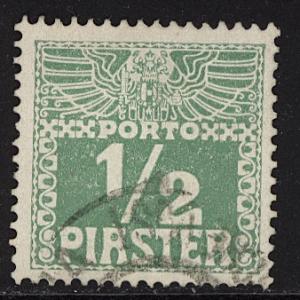 Austria Turkey 1908  Scott #J7 used