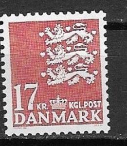 Denmark 1982 State Seal C# 719  Mint NH VF 