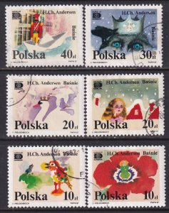 Poland 1987 Sc 2832-7 Fairy Tales by Hans Christian Andersen Stamp Used