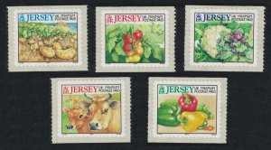 Jersey Cows and Farm Products 5v self-adhesive Imprint '2005' 2005 MNH