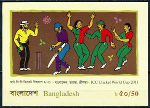 Bangladesh 2011 Cricket Souvenir Sheet MNH