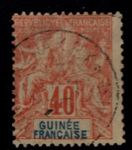 French Guinea Scott 13 Used 1892 Perf 14x13.5