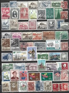 COLLECTION LOT 21747 SCANDINAVIA 65  AC STAMPS