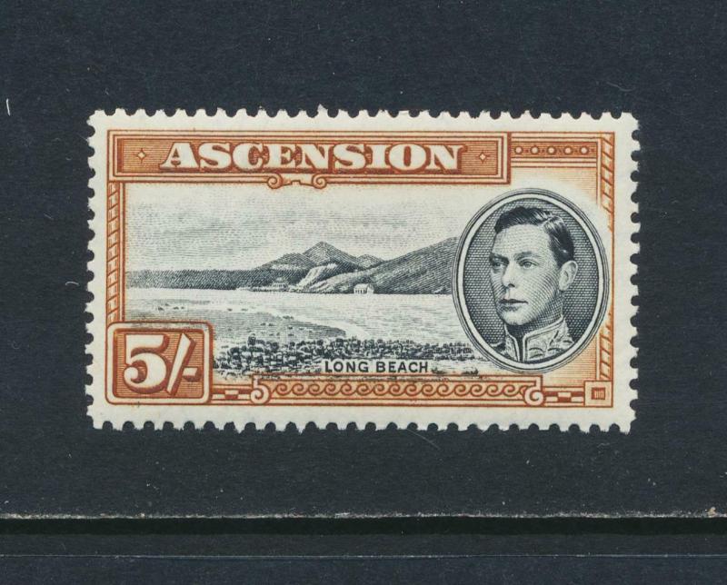 ASCENSION 1944, 5sh P13. VF MLH SG#46a CAT£40 $52 (SEE BELOW)