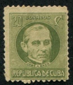 US Cuba SC#271 Jose Saco 20c mint no gum