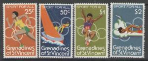 GRENADINES OF ST.VINCENT SG171/4 1980 SPORT MNH