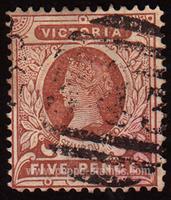 Victoria #173 Used - 1886 5d.  - Queens, Numbers - Values