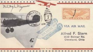 1934, National Air Races, Cleveland, OH, Signed By Pilot  (23675)