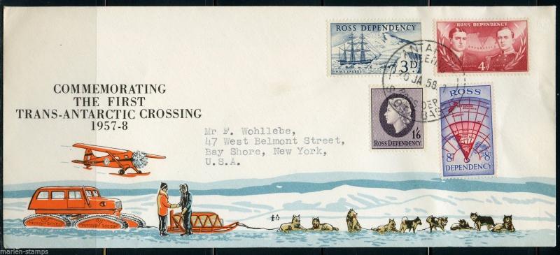 NEW ZEALAND ROSS DEPENDENCY SCOTT#L1/4 FIRST DAY COVER