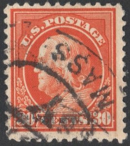 SC#516 30¢ Franklin Single (1917) Used