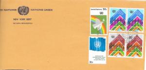 United Nations FDC. 1985 Envelope corner - International Youth Year.