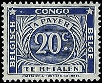 BELGIAN CONGO   #J9 MNH (1)