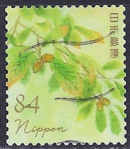 Japan ~ Scott # 4610b ~ Used ~ Konara Acorns