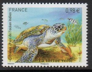 France 2014 Turtle - Joint Issue with FSAT TAAF VF MNH