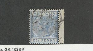 Antigua, British, Postage Stamp, #14 Shelvage Used, 1886
