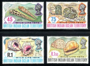 EDSROOM-6092 BR Indian Ocean Ter 59-62 MNH Wild Life