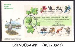 UNITED STATES USA - CANADIAN INTRENATIONAL PHILATELIC EXB,  MS  FDC