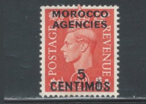 Great Britain Offices Morocco 1951 King George VI Surcharge Scott # 99 MH