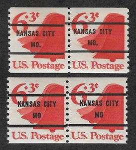 1518a,MNH precancel types l and ll