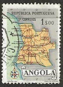 Angola 389, used,  1955,  (a620)