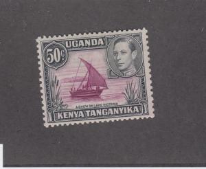 UGANDA,KENYA,TANGANYIKA (MK2653)  #79a  VF-MH 13 x 11 1/2 PERF  KGVI/ DHOW