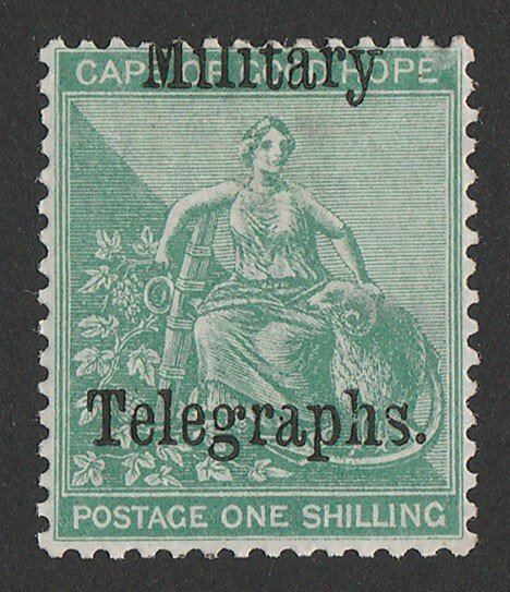 BECHUANALAND 1885 Military Telegraphs on Cape 1/- Hope Seated.  