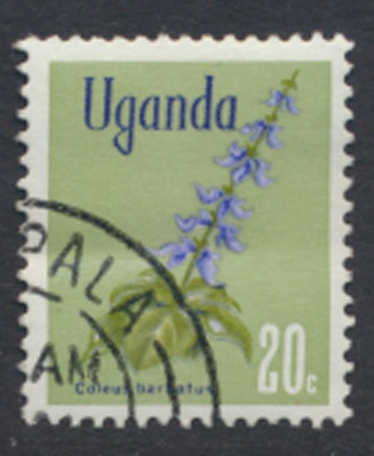 Uganda  SC# 134   SC# 118  Used  Flowers 1969   see scan
