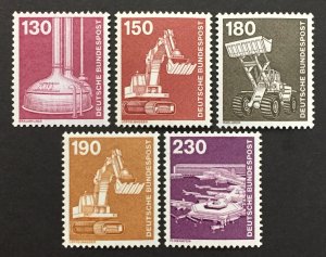 Germany  1975-82 #1182,84,86-7,89, Definitive's, MNH.