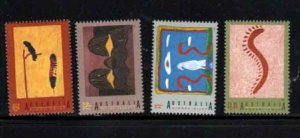 AUSTRALIA #1336-1339 1993 ABORIHGINAL ART MINT VF NH O.G