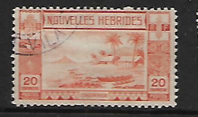 FR. NEW HEBRIDES 58 USED BEACH SCENE 1938