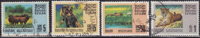 Ceylon 439-442  Animals 1970