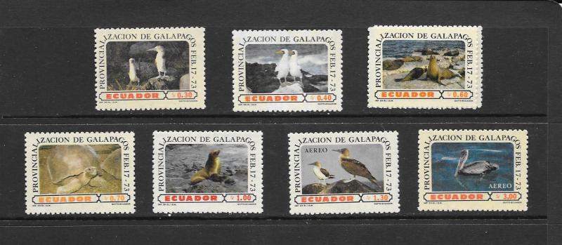 BIRDS - ECUADOR #870-5, C527-28