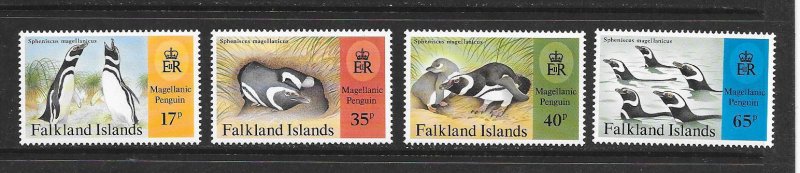 PENGUINS - FALKLAND ISLANDS #667-670    MNH