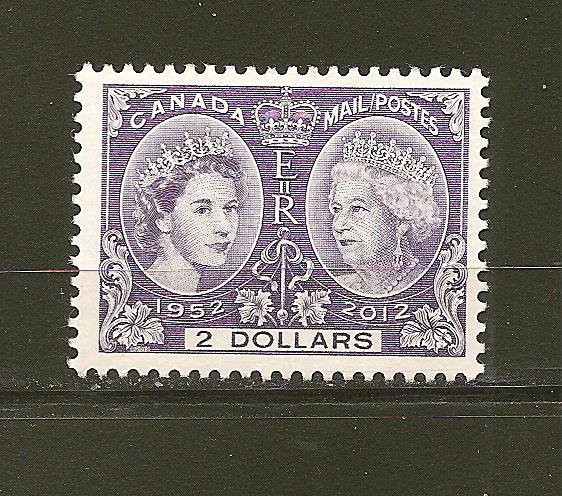 Canada Queen Elizabeth II 2012 60th Anniversary $2.00 Issue MNH