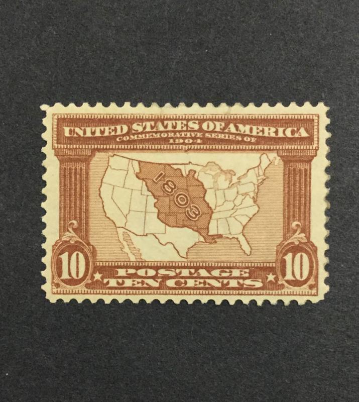 US #327 MINT OG H $110 LOT #7125